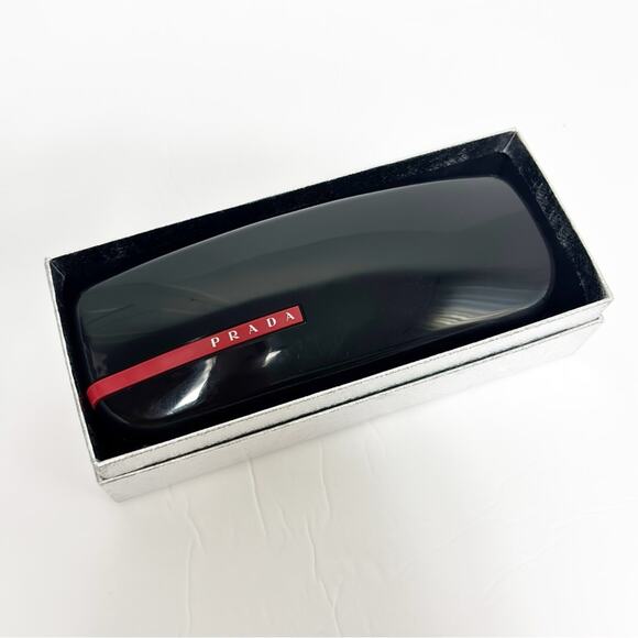 PRADA LINEA ROSSA UNISEX ORANGE LENS SUNGLASSES WITH BOX AND DUST CLOTH - Picture 6 of 12